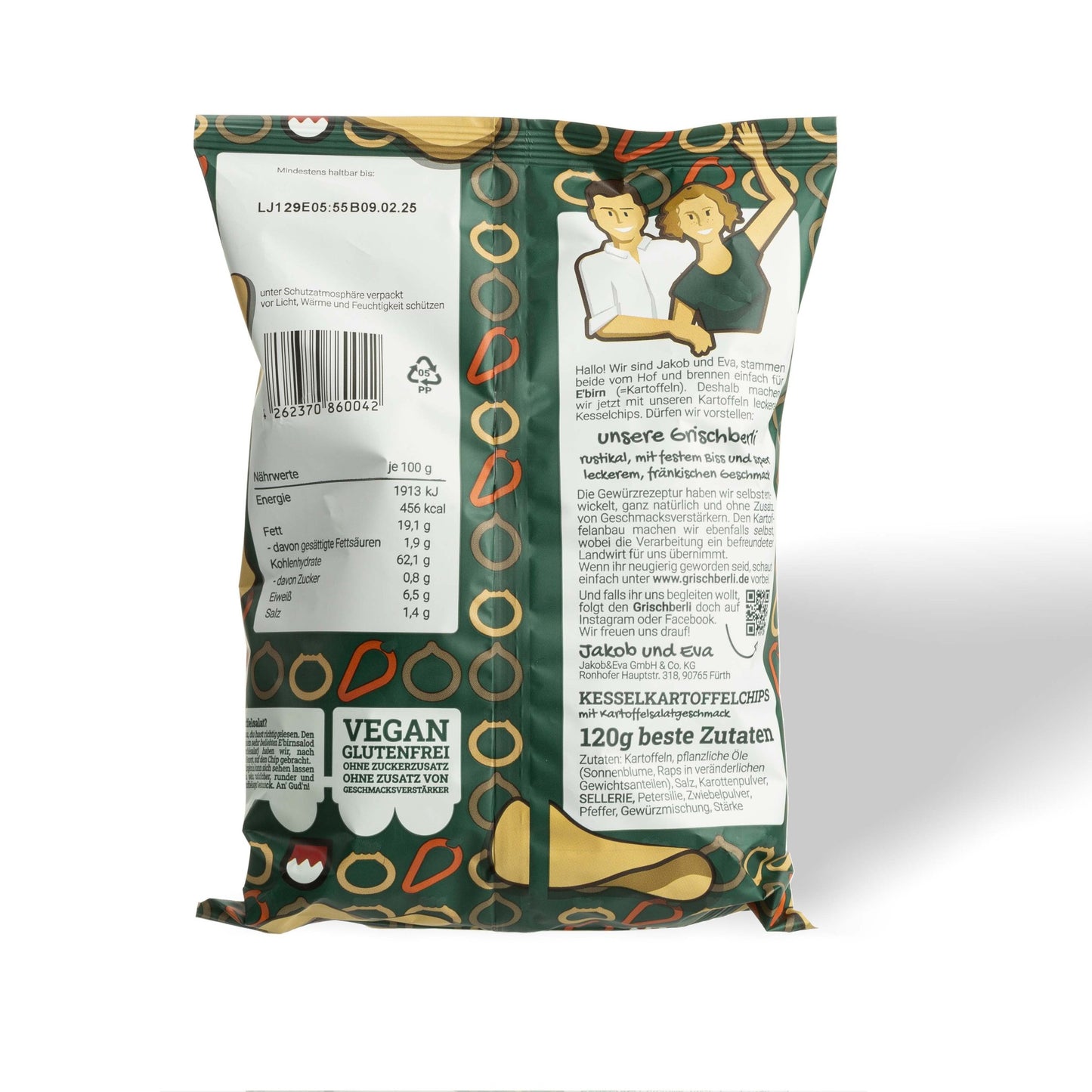 Fränkische Kartoffelsalat-Chips Tüte