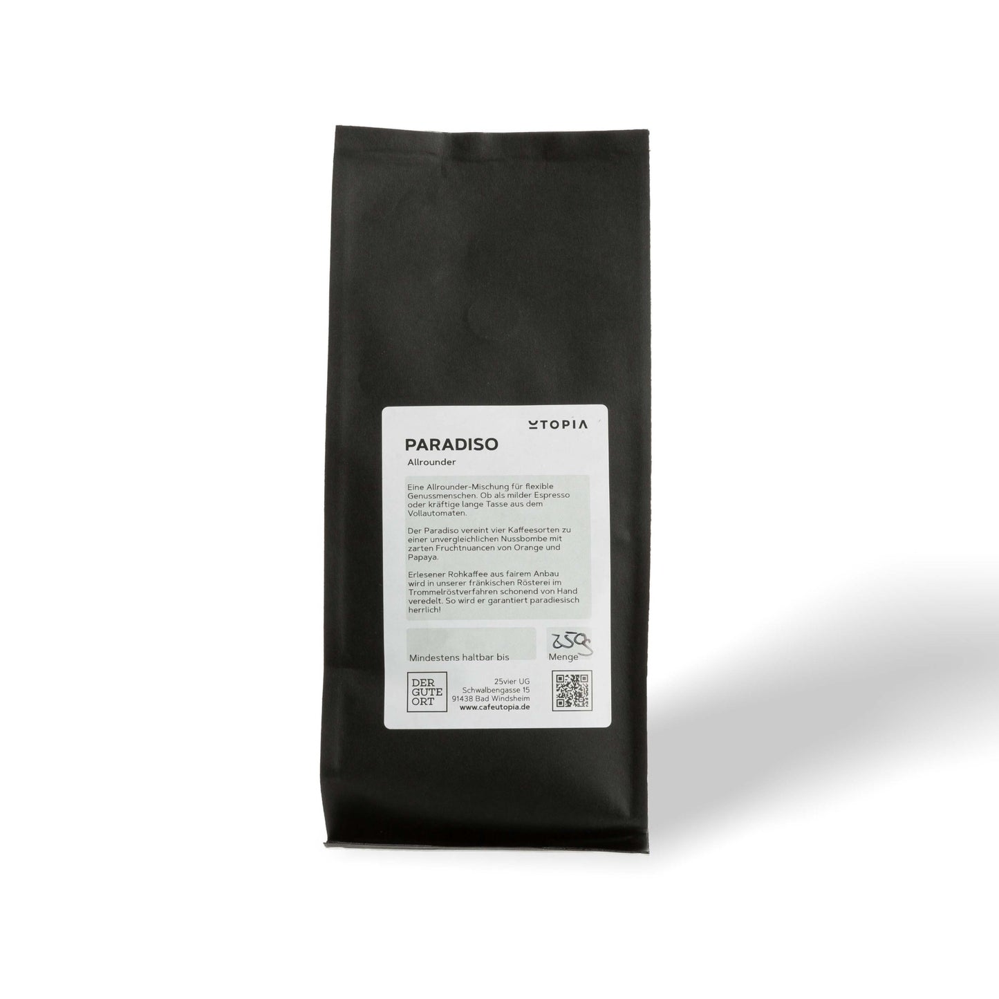Utopia Rösterei Kaffee Paradiso 250g