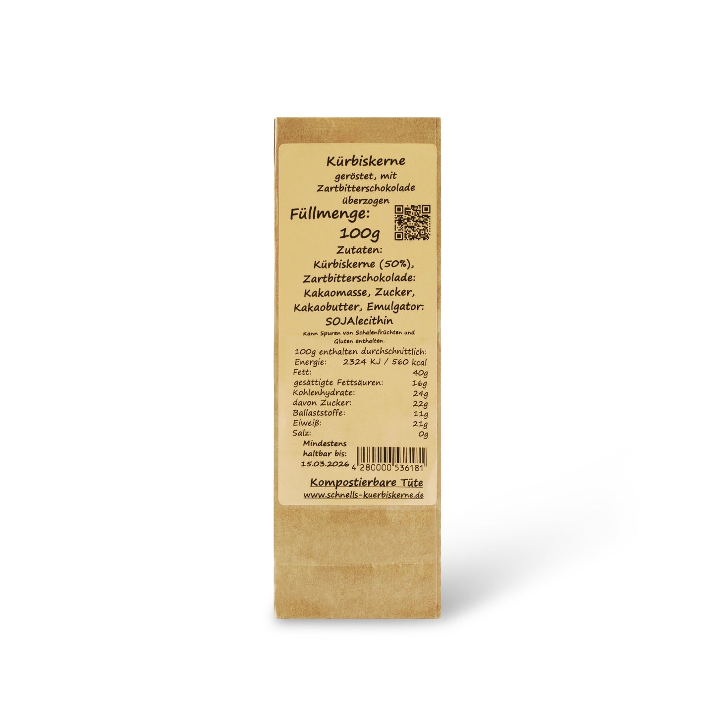 Kürbiskerne - Zartbitterschokolade
