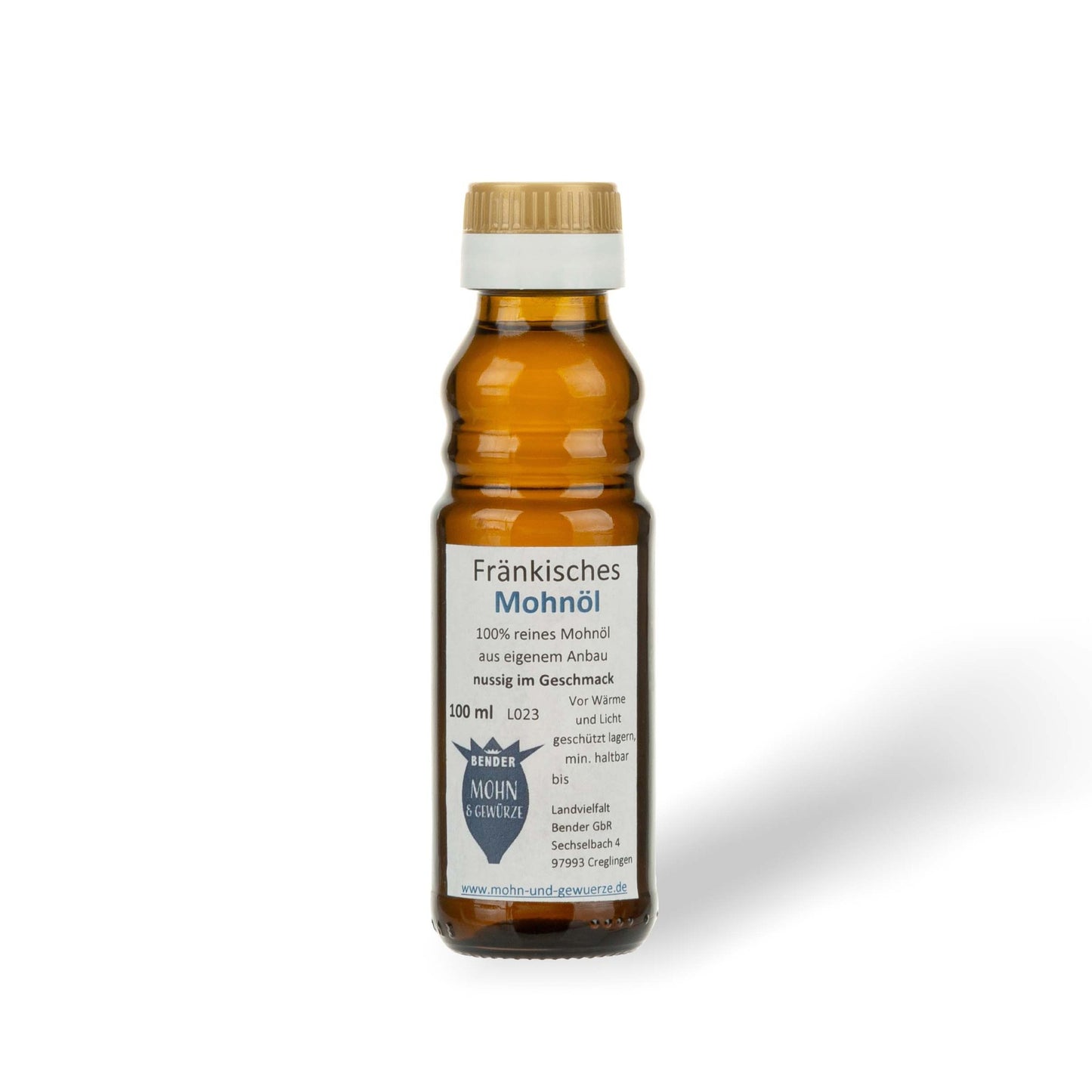 Mohnöl – Öl Flasche